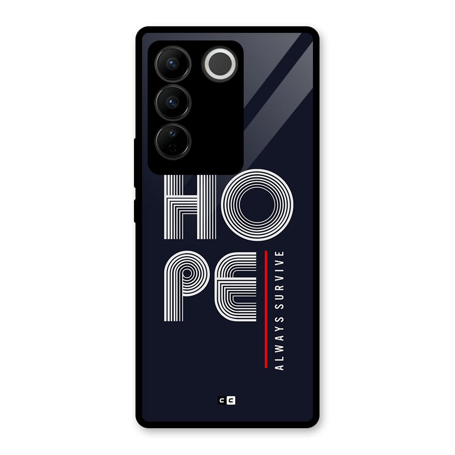 Hope Survives Glass Back Case for Vivo V27