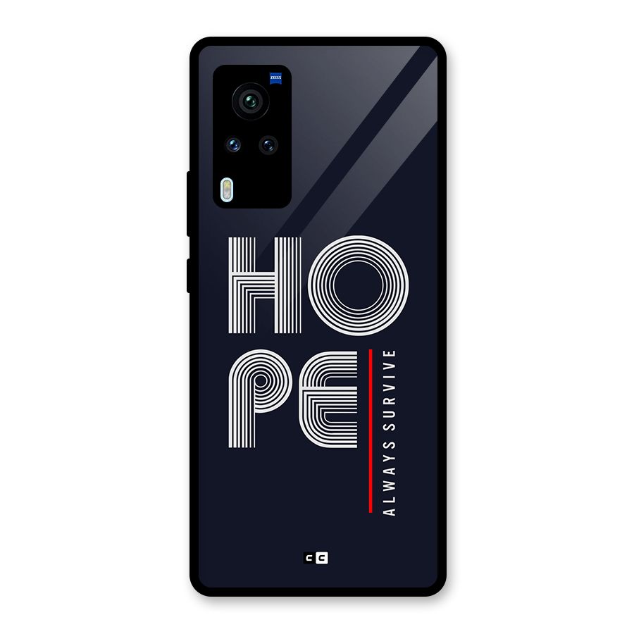 Hope Survives Glass Back Case for Vivo X60 Pro
