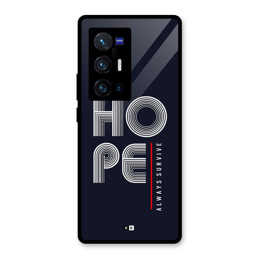 Hope Survives Glass Back Case for Vivo X70 Pro Plus