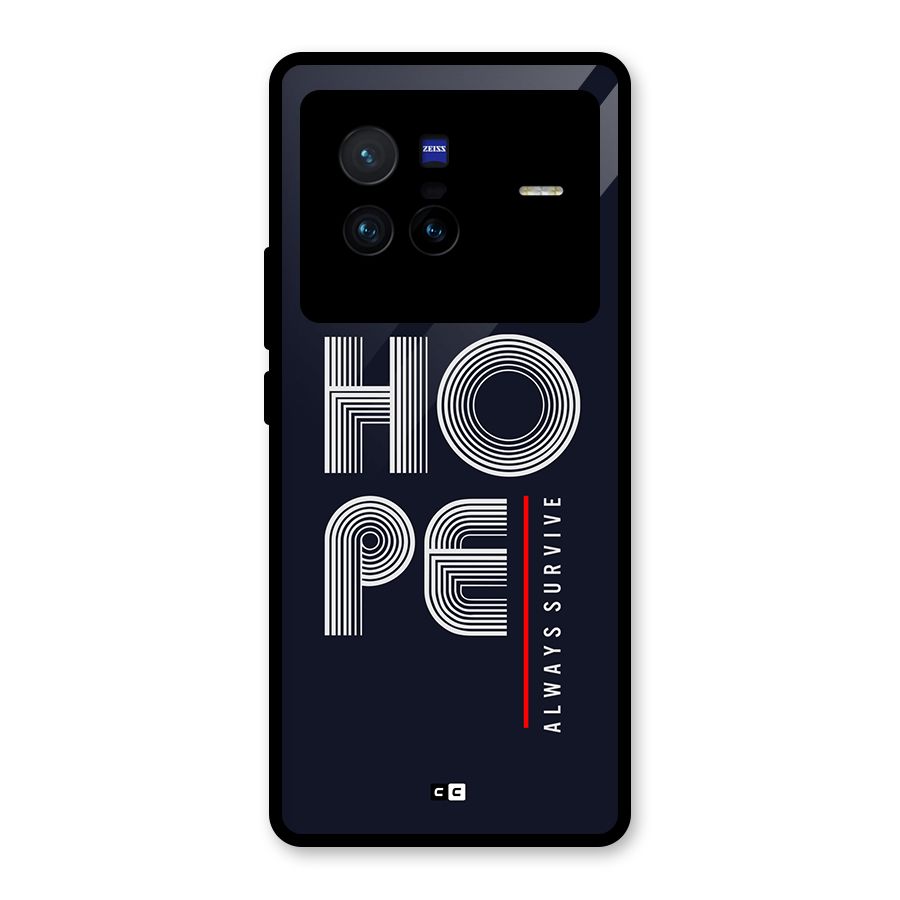 Hope Survives Glass Back Case for Vivo X80