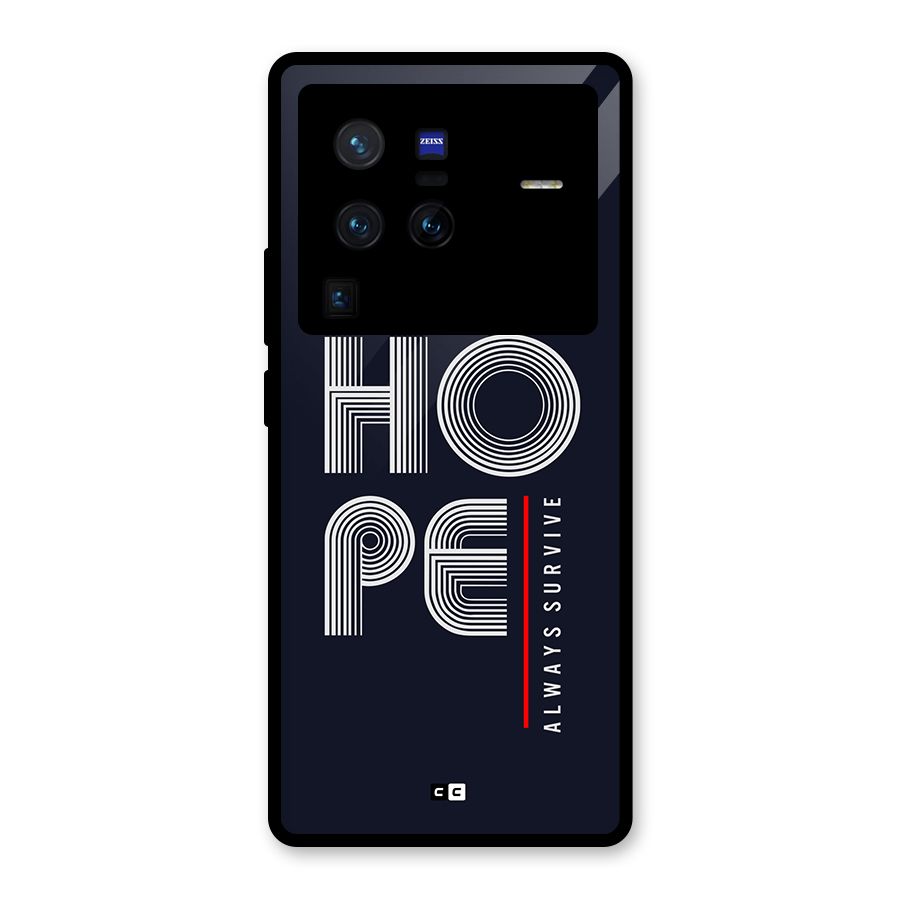 Hope Survives Glass Back Case for Vivo X80 Pro