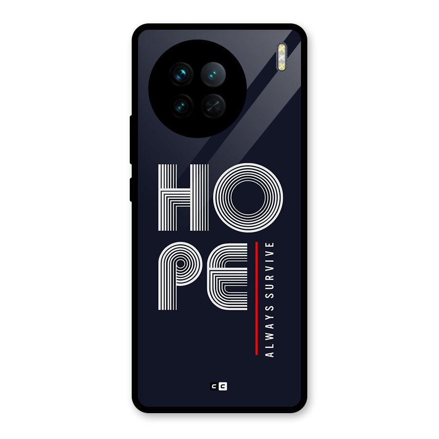Hope Survives Glass Back Case for Vivo X90