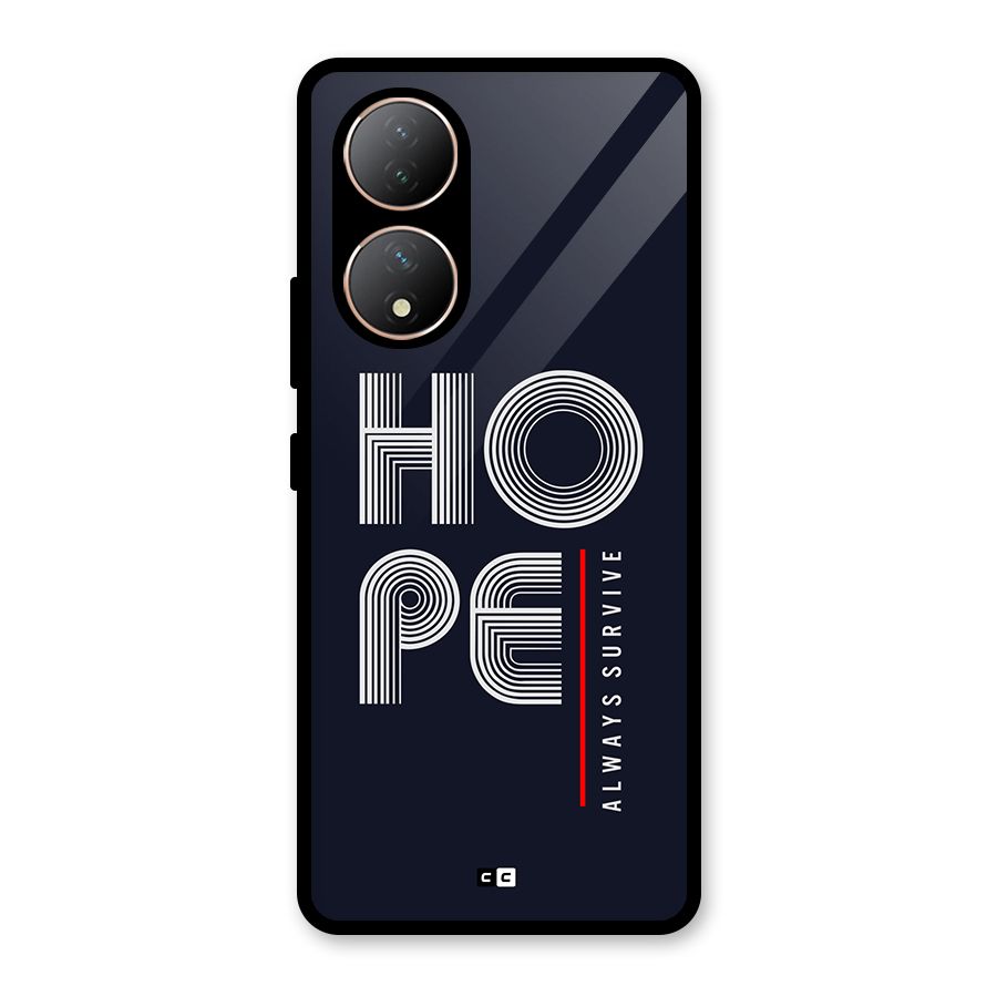 Hope Survives Glass Back Case for Vivo Y100