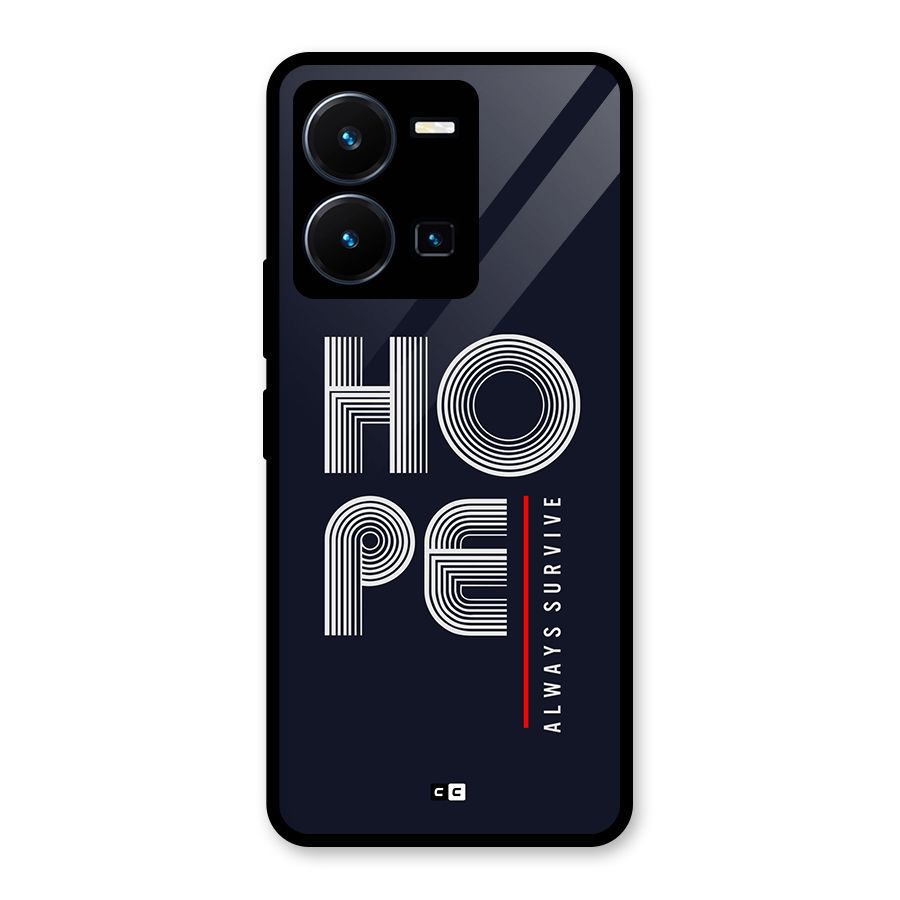 Hope Survives Glass Back Case for Vivo Y35