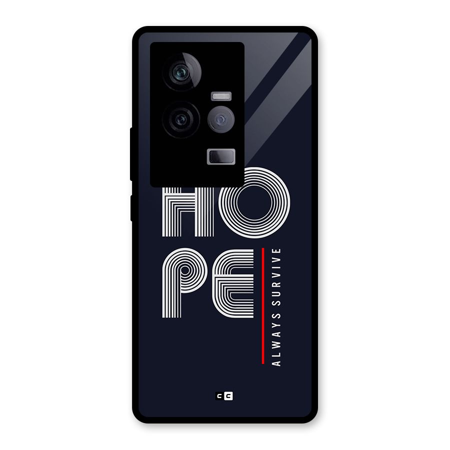 Hope Survives Glass Back Case for Vivo iQOO 11 5G