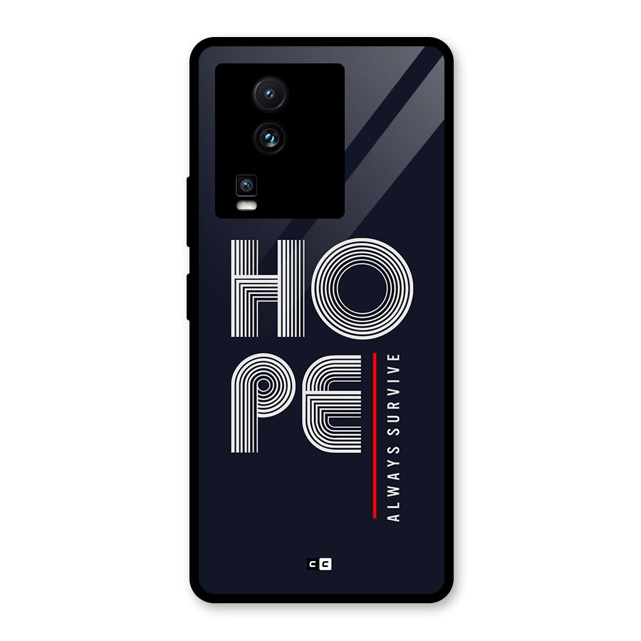 Hope Survives Glass Back Case for Vivo iQOO Neo 7 Pro