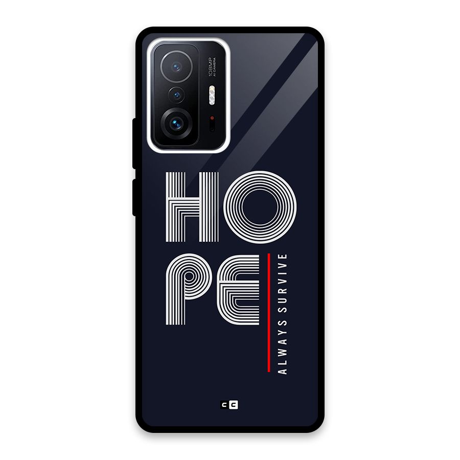 Hope Survives Glass Back Case for Xiaomi 11T Pro