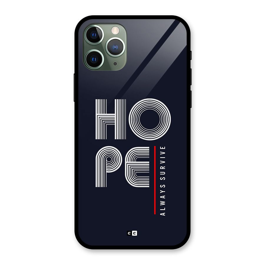 Hope Survives Glass Back Case for iPhone 11 Pro