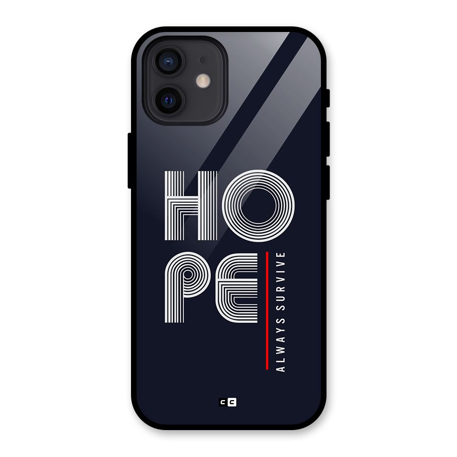 Hope Survives Glass Back Case for iPhone 12