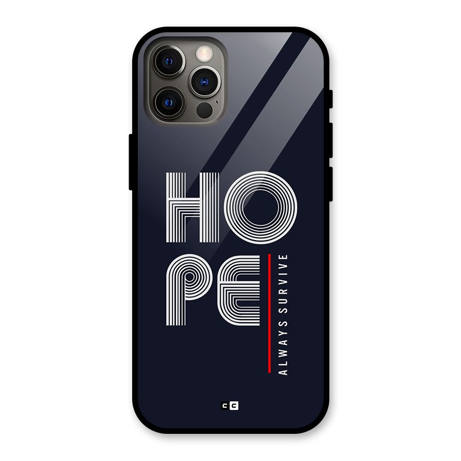 Hope Survives Glass Back Case for iPhone 12 Pro