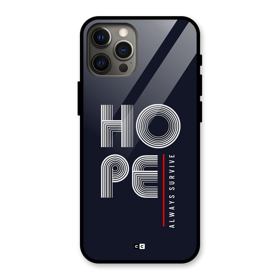 Hope Survives Glass Back Case for iPhone 12 Pro Max