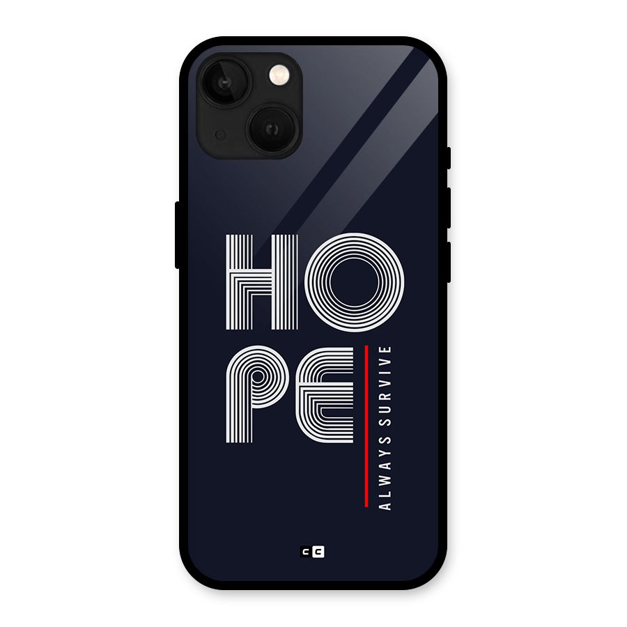 Hope Survives Glass Back Case for iPhone 13