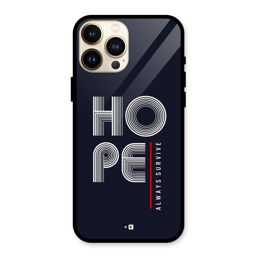 Hope Survives Glass Back Case for iPhone 13 Pro Max