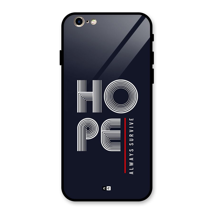 Hope Survives Glass Back Case for iPhone 6 6S