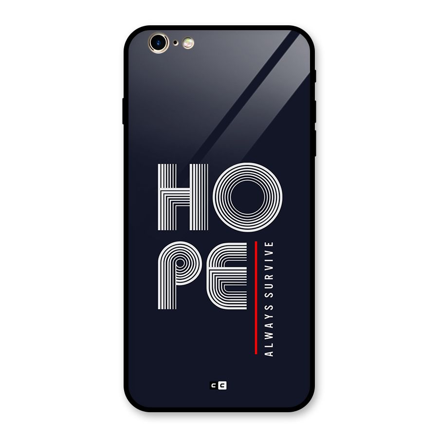 Hope Survives Glass Back Case for iPhone 6 Plus 6S Plus