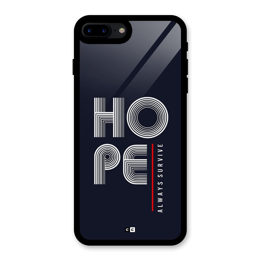 Hope Survives Glass Back Case for iPhone 8 Plus