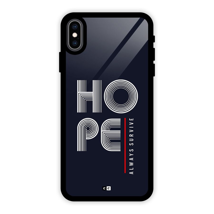 Hope Survives Glass Back Case for iPhone XS Max