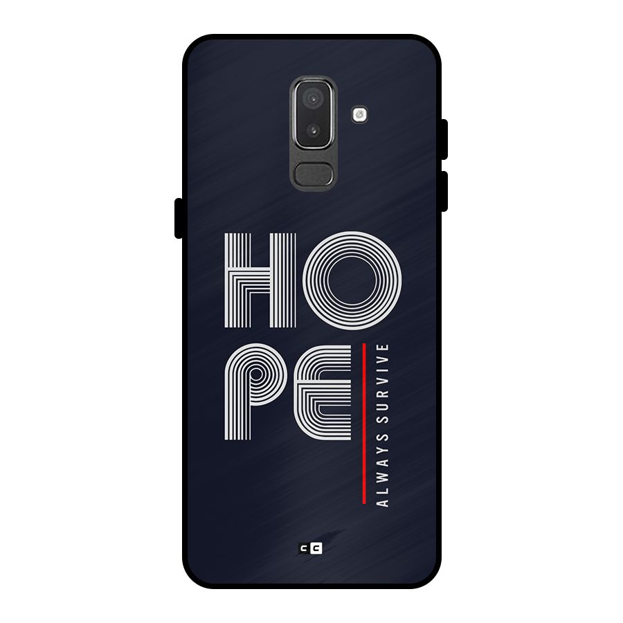 Hope Survives Metal Back Case for Galaxy On8 (2018)