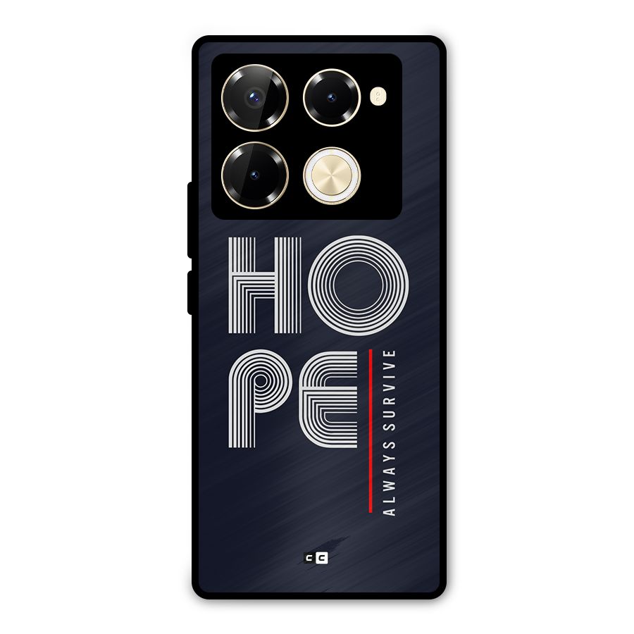 Hope Survives Metal Back Case for Infinix Note 40 Pro