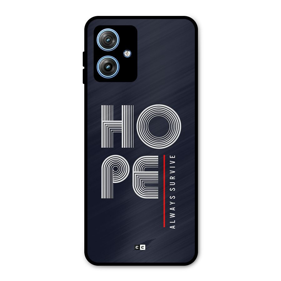 Hope Survives Metal Back Case for Moto G54