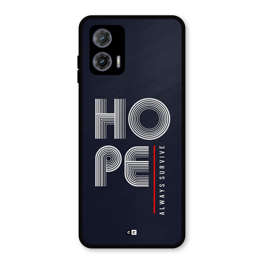 Hope Survives Metal Back Case for Moto G73