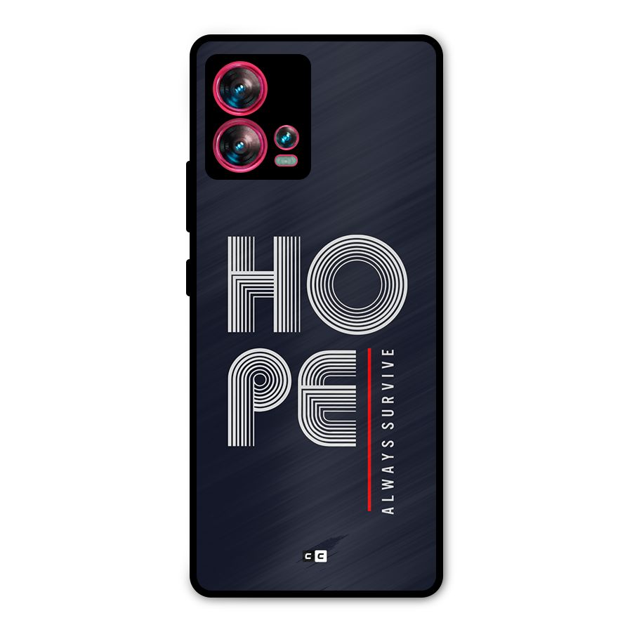 Hope Survives Metal Back Case for Motorola Edge 30 Fusion