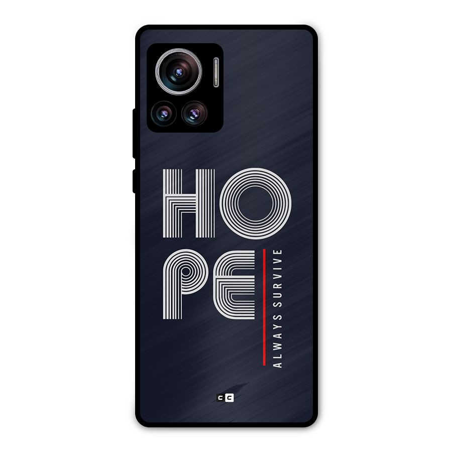Hope Survives Metal Back Case for Motorola Edge 30 Ultra