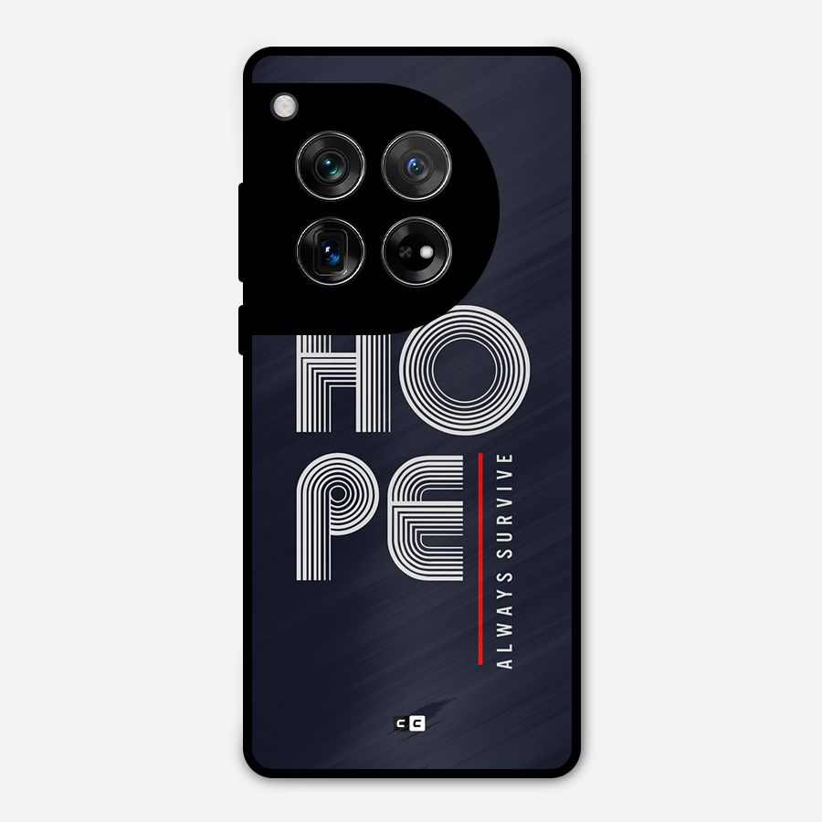 Hope Survives Metal Back Case for OnePlus 12