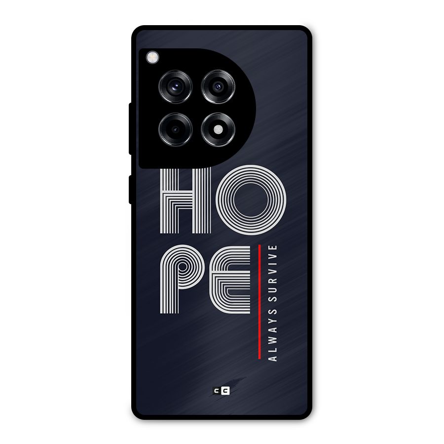 Hope Survives Metal Back Case for OnePlus 12R