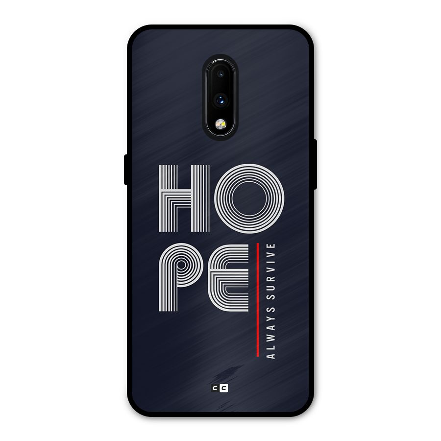Hope Survives Metal Back Case for OnePlus 7