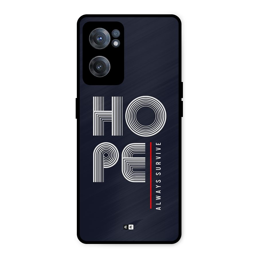 Hope Survives Metal Back Case for OnePlus Nord CE 2 5G