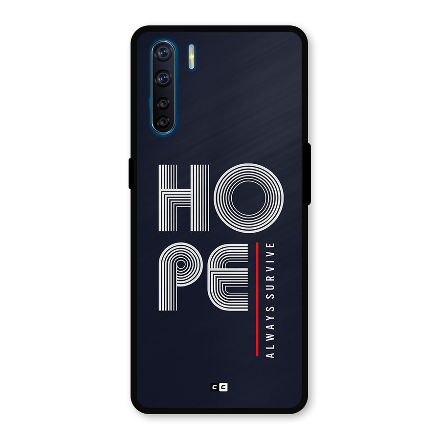 Hope Survives Metal Back Case for Oppo F15