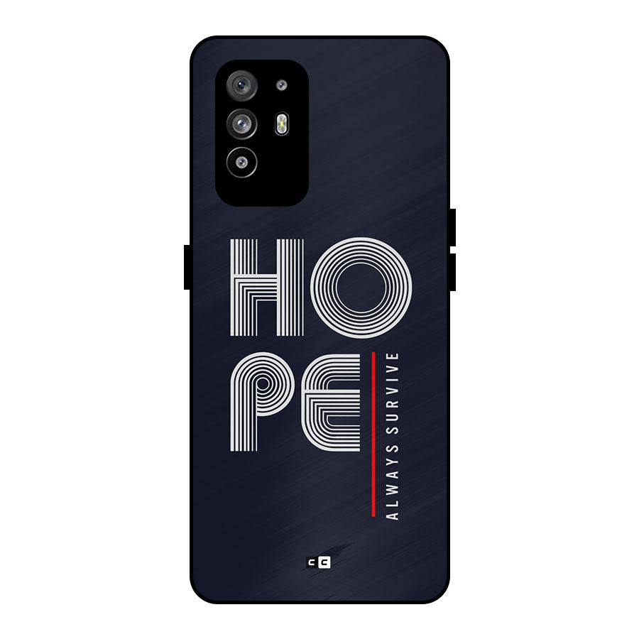 Hope Survives Metal Back Case for Oppo F19 Pro Plus 5G