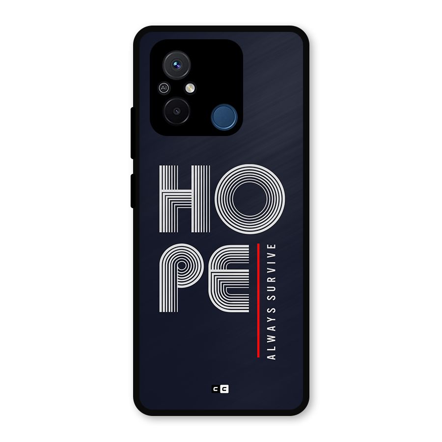 Hope Survives Metal Back Case for Poco C55