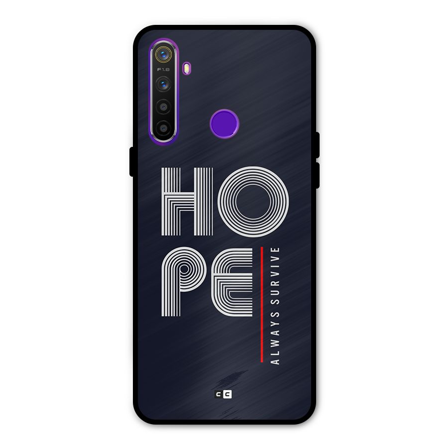 Hope Survives Metal Back Case for Realme 5i