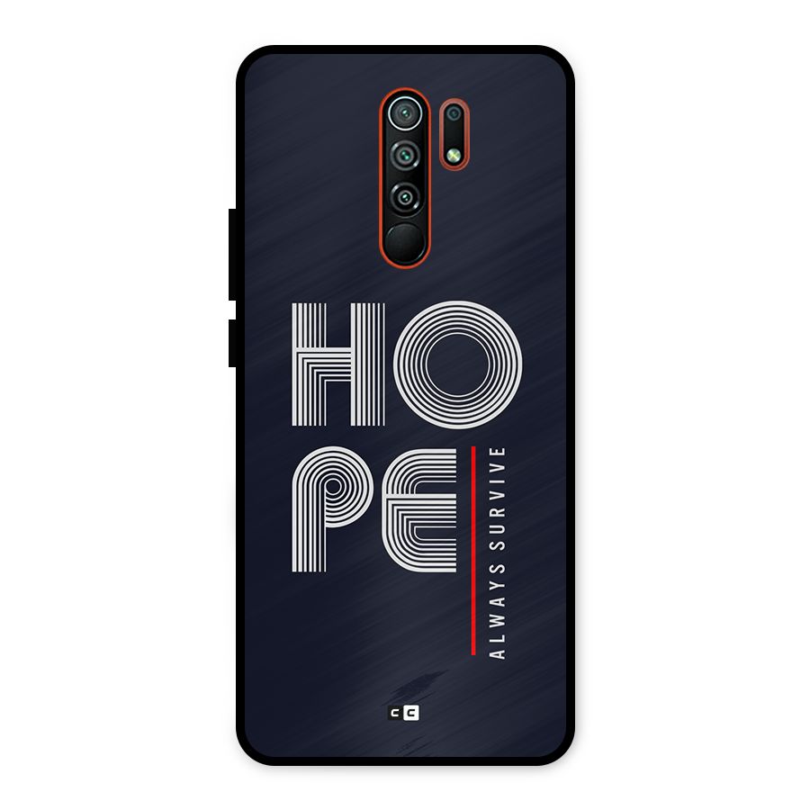 Hope Survives Metal Back Case for Redmi 9 Prime