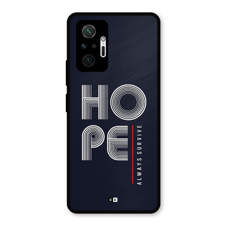 Hope Survives Metal Back Case for Redmi Note 10 Pro Max
