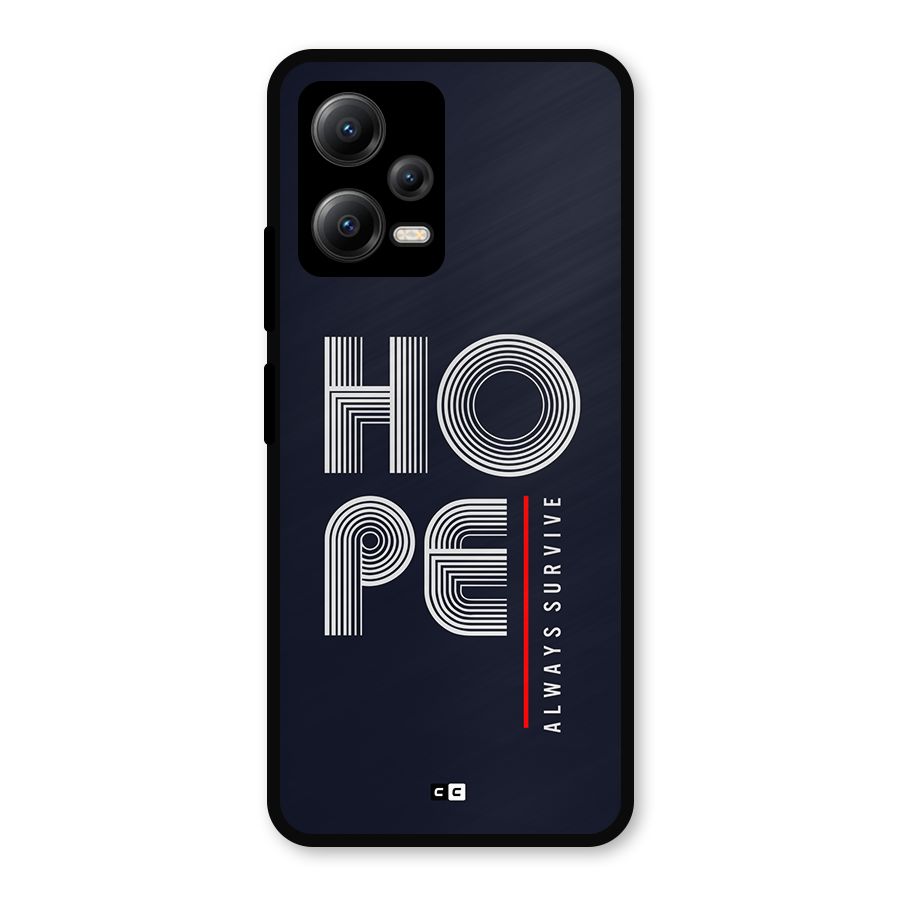 Hope Survives Metal Back Case for Redmi Note 12 5G