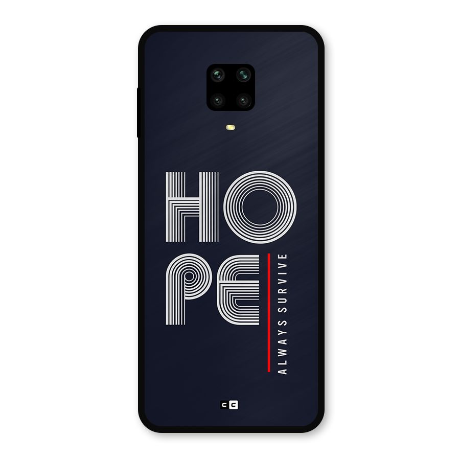 Hope Survives Metal Back Case for Redmi Note 9 Pro Max