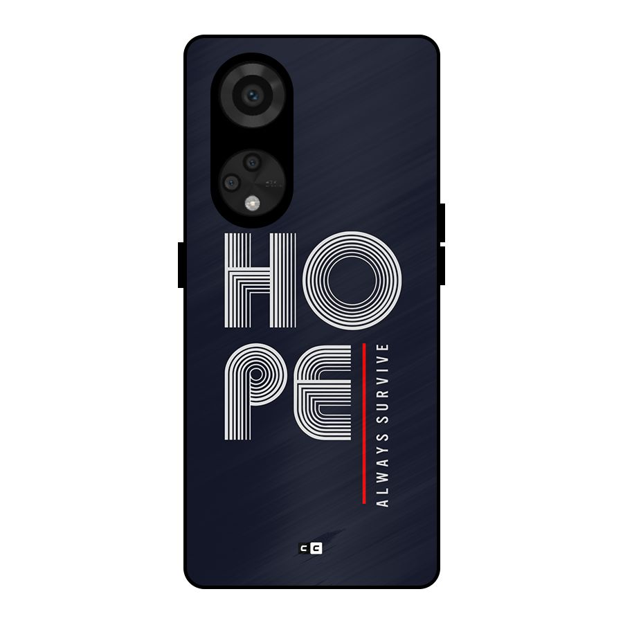 Hope Survives Metal Back Case for Reno8 T 5G