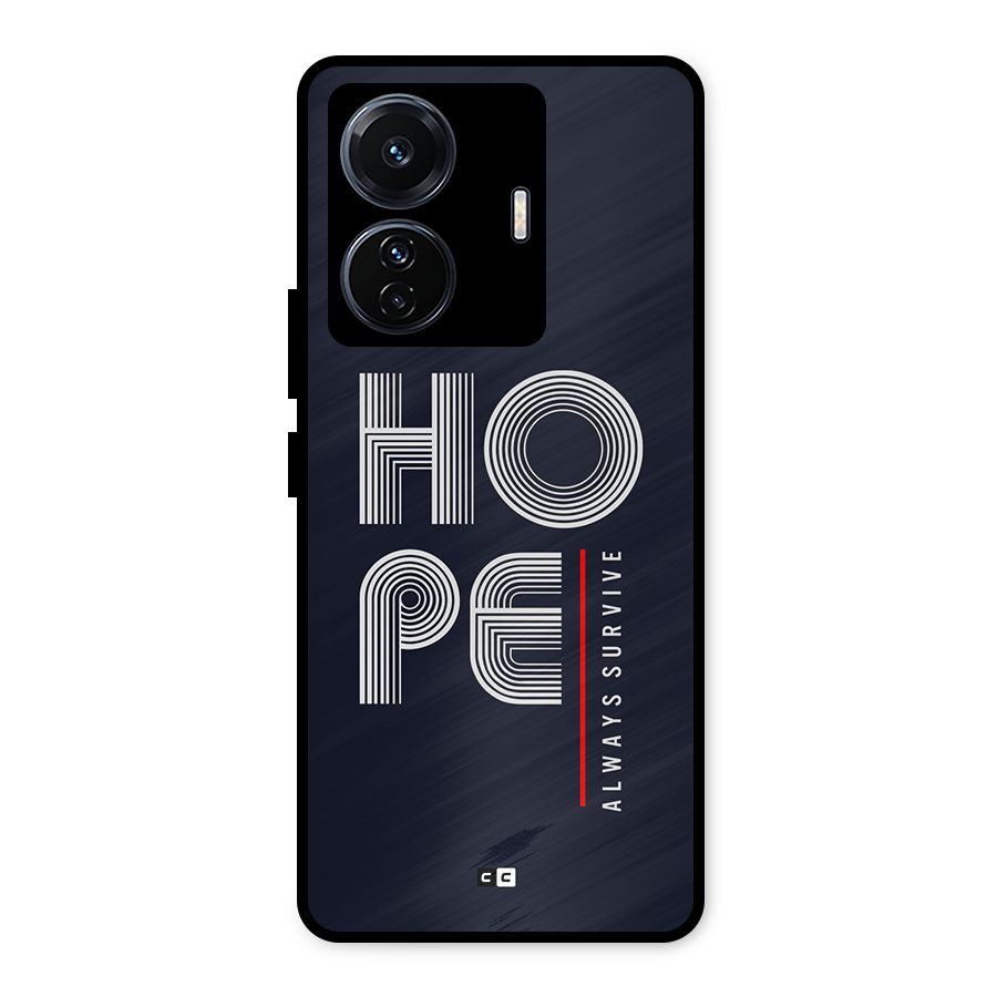 Hope Survives Metal Back Case for Vivo T1 Pro