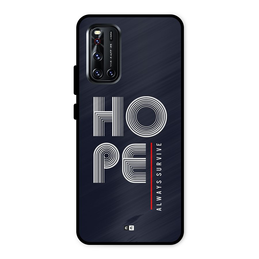 Hope Survives Metal Back Case for Vivo V19