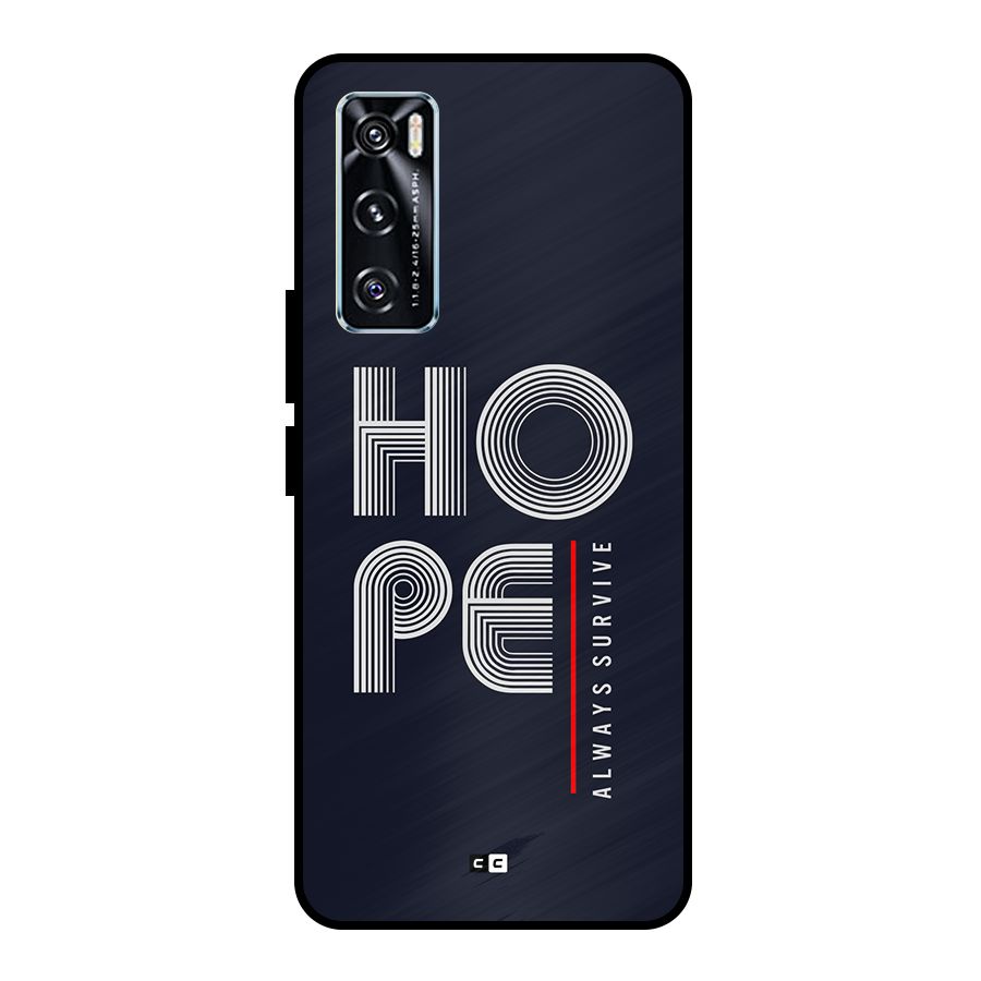 Hope Survives Metal Back Case for Vivo V20 SE