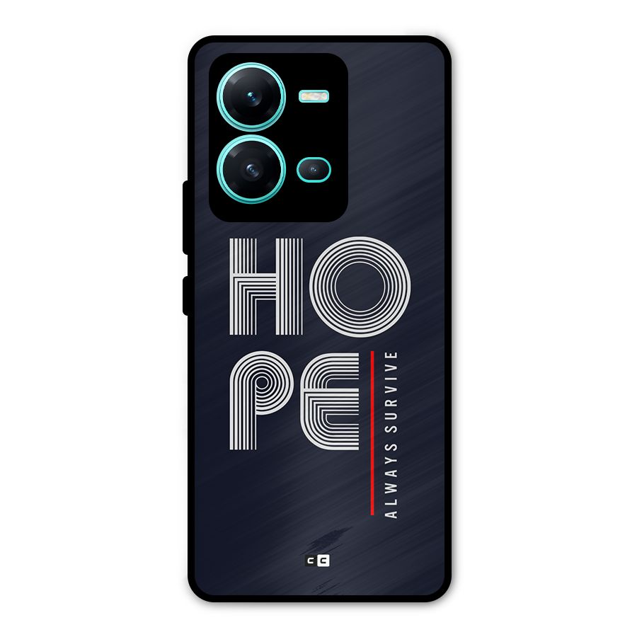 Hope Survives Metal Back Case for Vivo V25