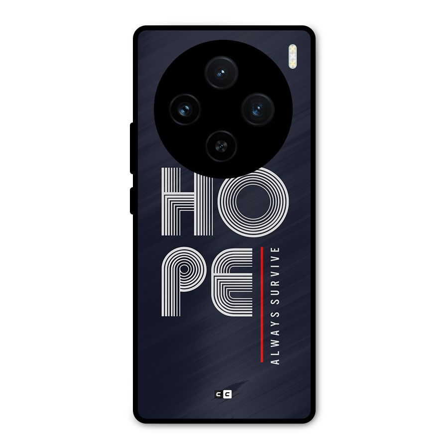 Hope Survives Metal Back Case for Vivo X100