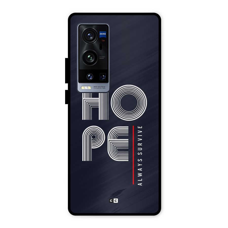 Hope Survives Metal Back Case for Vivo X60 Pro Plus
