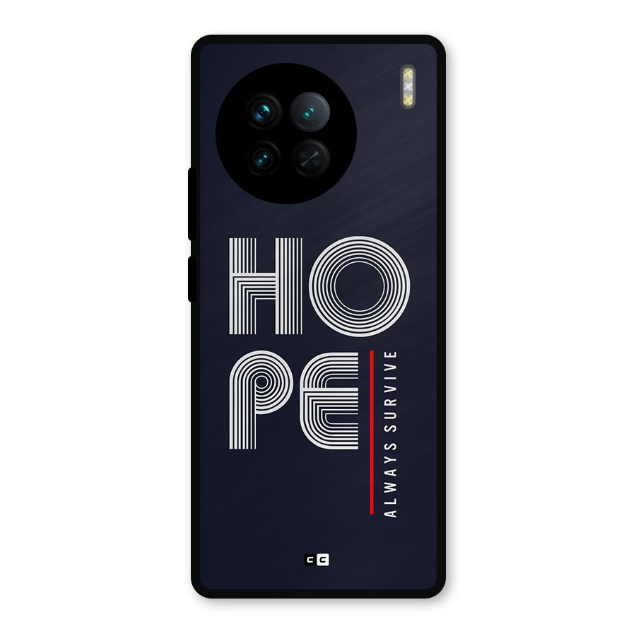 Hope Survives Metal Back Case for Vivo X90