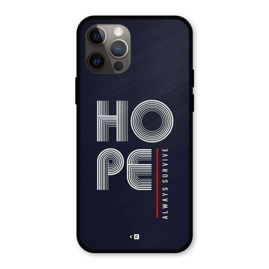 Hope Survives Metal Back Case for iPhone 12 Pro