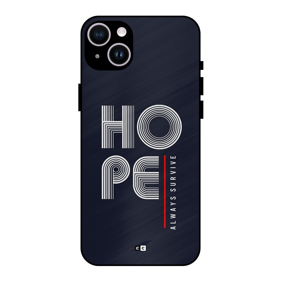 Hope Survives Metal Back Case for iPhone 14 Plus