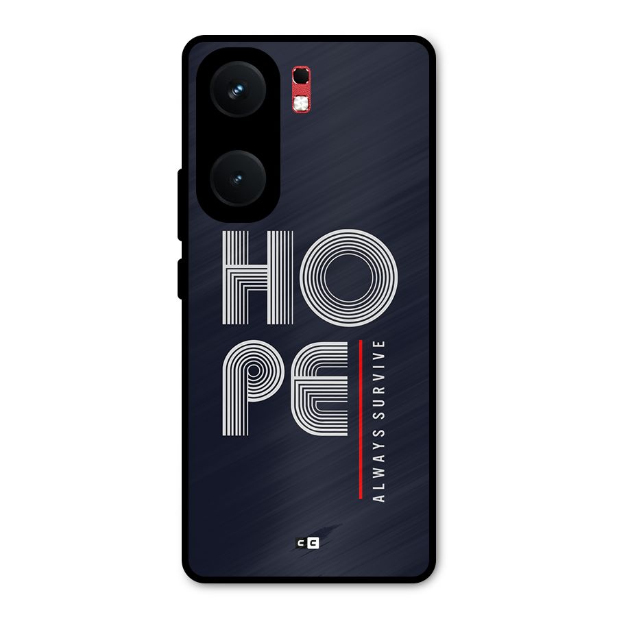 Hope Survives Metal Back Case for iQOO Neo 9 Pro